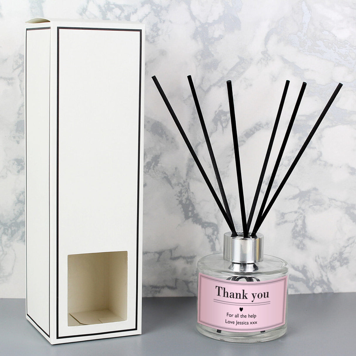 Personalised Pink Reed Diffuser: 1 - Reed Diffusers By Gift Moments