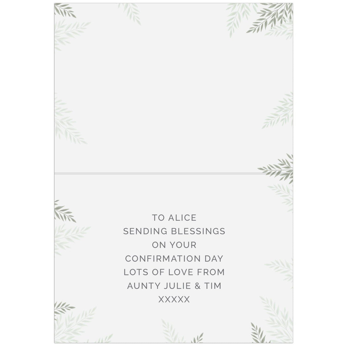 Confirmation Card - Gift Moments