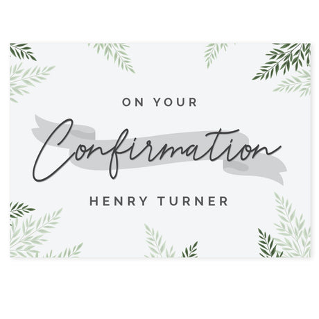 Personalised Confirmation Card - Greeting Cards at Gift Moments