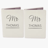 Personalised Couples Cream Passport Holders - Travel Accessories at Gift Moments