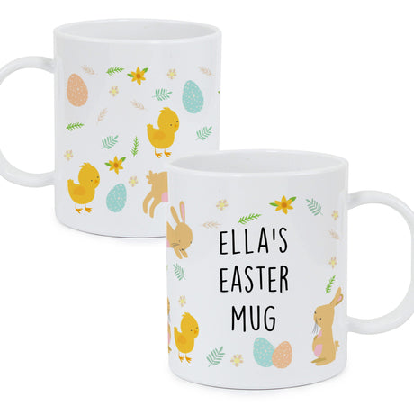 Personalised Easter Bunny Plastic Mug - Plastic Mugs at Gift Moments