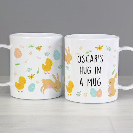 Personalised Easter Bunny Plastic Mug - Plastic Mugs at Gift Moments