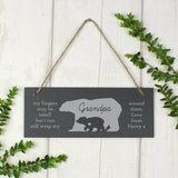 Personalised Bear Slate Door Plaque - Signs & Plaques at Gift Moments