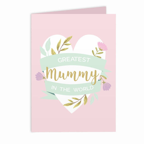 Personalised Floral Heart Card - Greeting Cards at Gift Moments