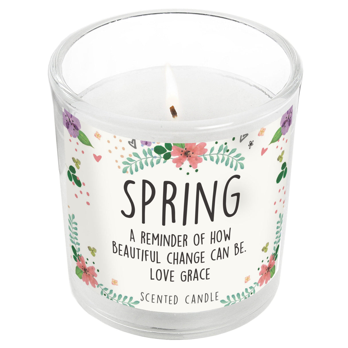 Floral Scented Jar Candle - Gift Moments