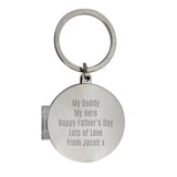 Personalised Free Text Round Photo Keyring - Keyrings at Gift Moments