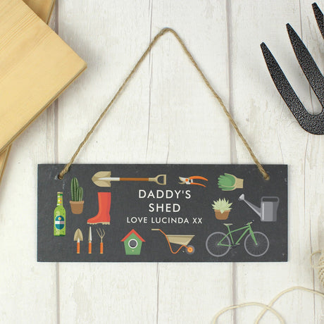 Garden Printed Hanging Slate - Gift Moments