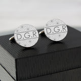 Personalised Geometric Round Cufflinks - Cufflinks & Tie Slides at Gift Moments