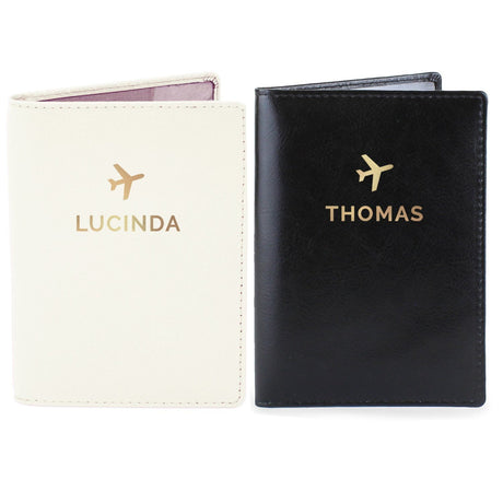 Gold Name Passport Holders Set - Gift Moments