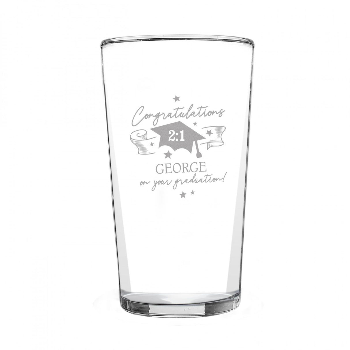 Personalised Graduation Pint Glass - Beer Glasses at Gift Moments