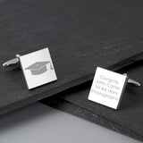 Personalised Graduation Square Cufflinks - Cufflinks & Tie Slides at Gift Moments