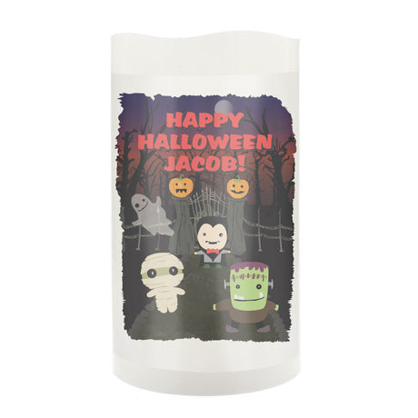 Personalised Halloween LED Candle - LED Lighting at Gift Moments