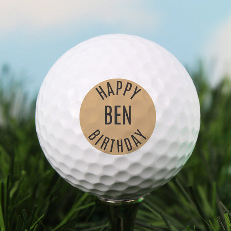 Personalised Happy Birthday Golf Ball - Golf Balls at Gift Moments