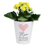 Personalised Heart Plant Pot - Pots & Planters at Gift Moments