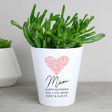 Personalised Heart Plant Pot - Pots & Planters at Gift Moments