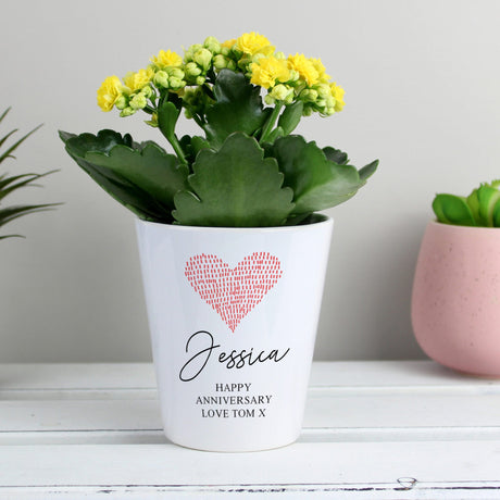 Personalised Heart Plant Pot - Vases & Plant Pots at Gift Moments