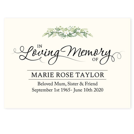 Personalised In Loving Memory Card - Greeting Cards at Gift Moments