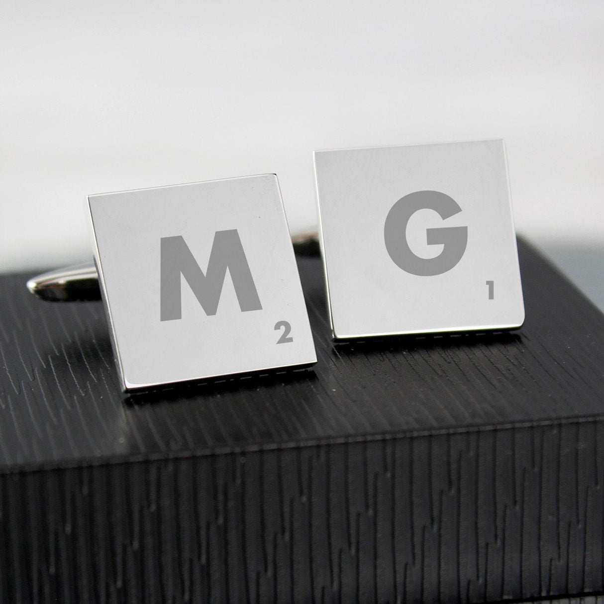 Personalised Initials and Age Square Cufflinks - Cufflinks & Tie Slides at Gift Moments