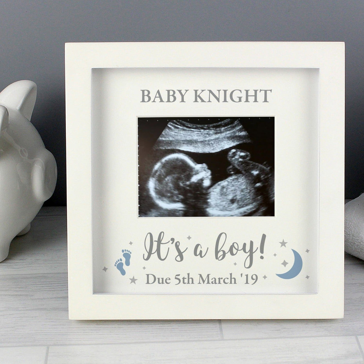 Personalised 'It's A Boy' Baby Scan Frame - Photo Frames at Gift Moments