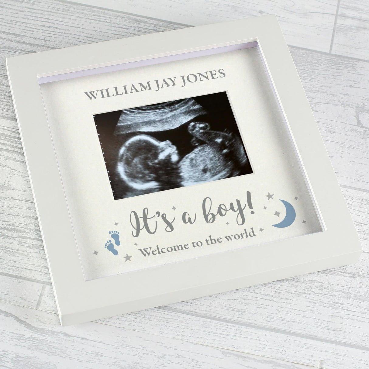 Personalised 'It's A Boy' Baby Scan Frame - Photo Frames at Gift Moments