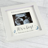 Personalised 'It's A Boy' Baby Scan Frame - Photo Frames at Gift Moments