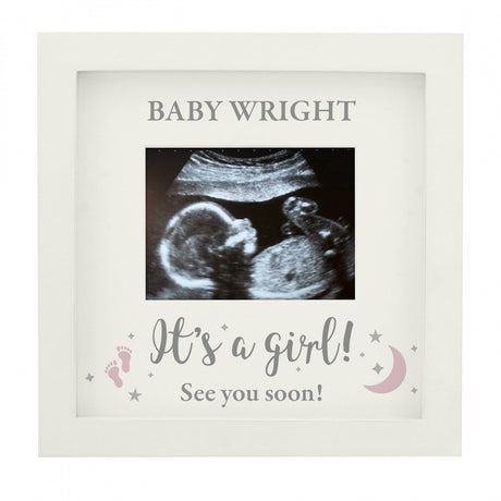 Personalised 'It's A Girl' Baby Scan Frame - Photo Frames at Gift Moments