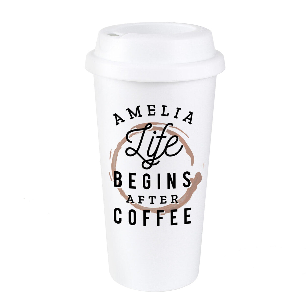 Life Begins After Coffee' Travel Mug - Gift Moments