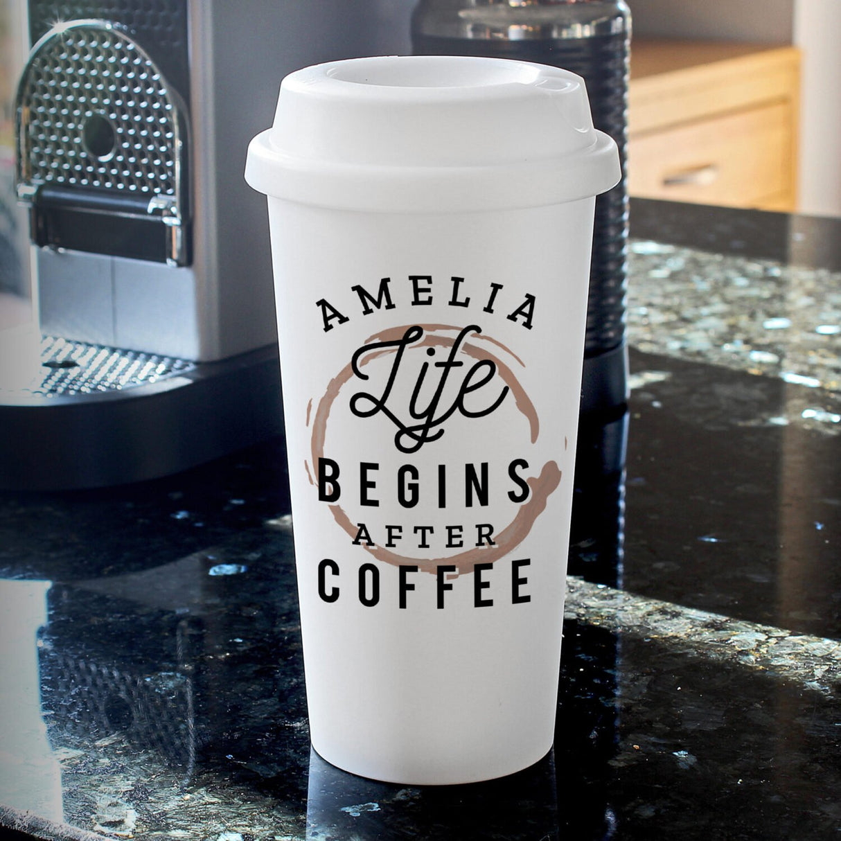 Life Begins After Coffee' Travel Mug - Gift Moments