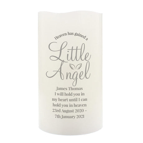 Personalised Little Angel LED Candle - LED Lighting at Gift Moments