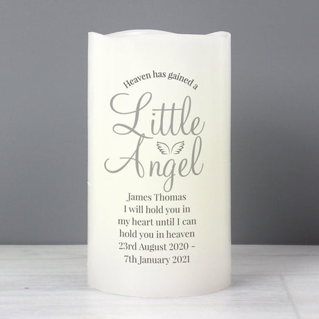 Personalised Little Angel LED Candle - LED Lighting at Gift Moments