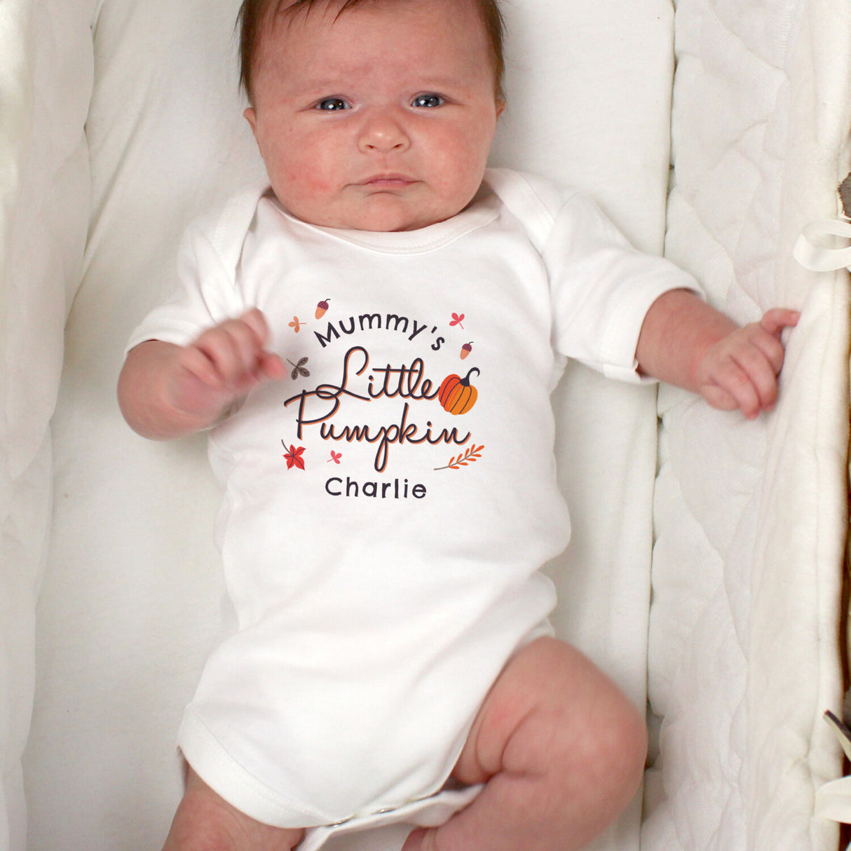 Personalised Little Pumpkin Baby Vest - Baby Clothing at Gift Moments