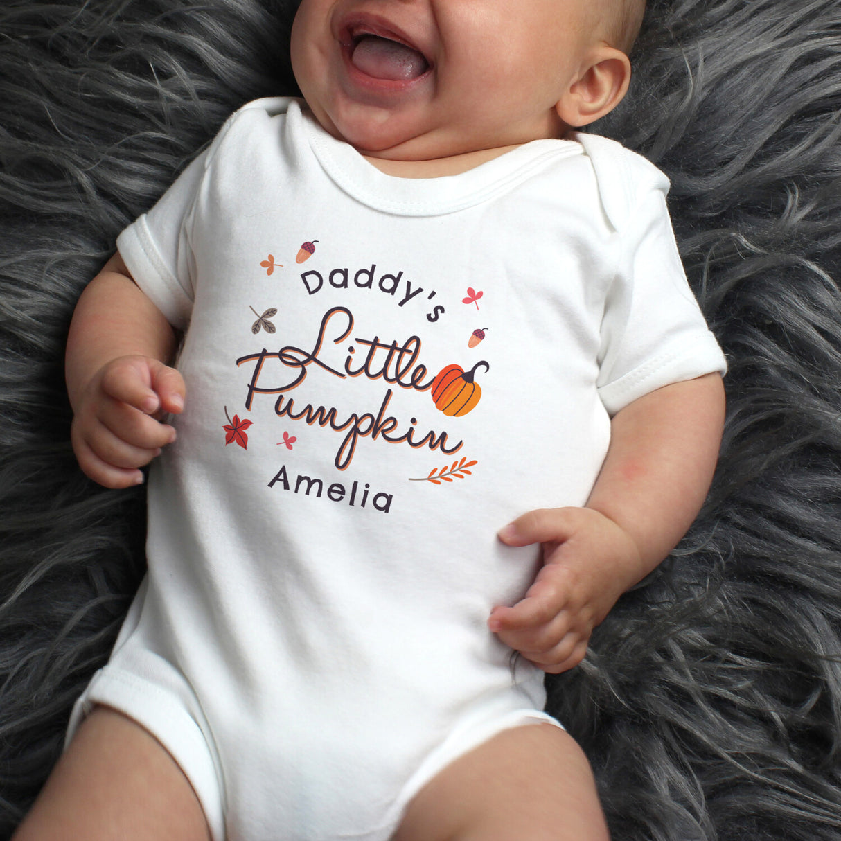 Personalised Little Pumpkin Baby Vest - Baby Clothing at Gift Moments