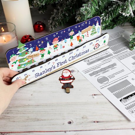 Personalised Make Your Own Santa Christmas Advent Countdown Kit - Christmas Decorations at Gift Moments