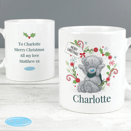 Personalised Me to You 'For Grandad Dad' Christmas Mug - Mugs at Gift Moments