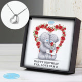 Personalised Me to You Roses Heart Necklace and Box - Necklaces at Gift Moments