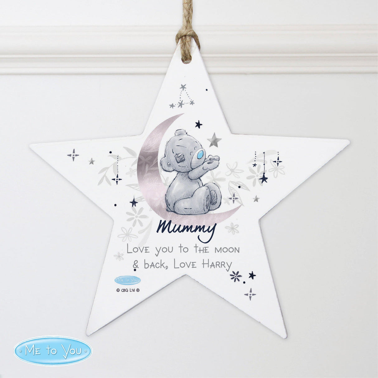 Personalised Wooden Star Decoration: 1 - Signs & Plaques