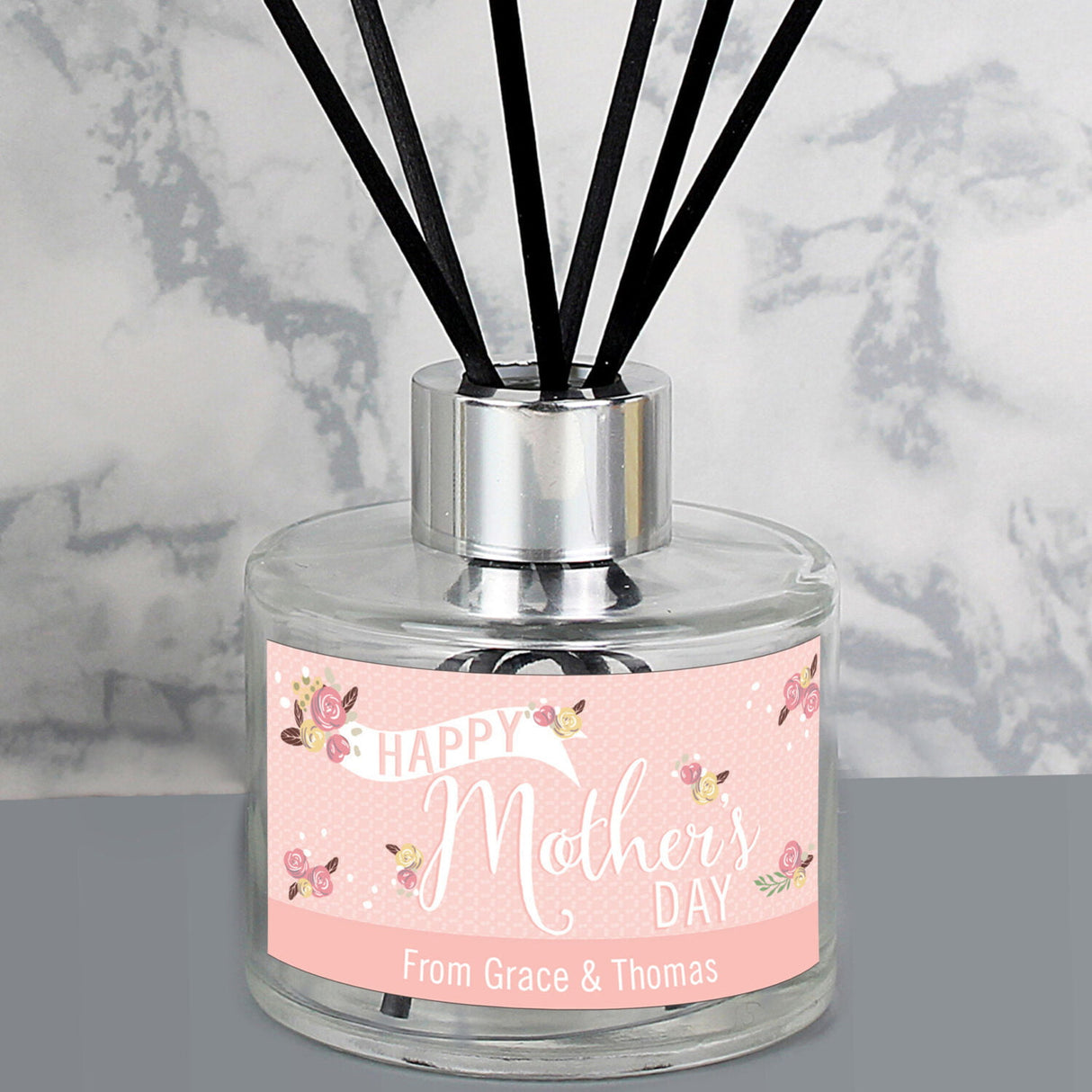 Personalised Mother’s Day Glass Reed Diffuser: 2 - Reed Diffusers By Gift Moments