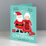 Personalised Mr & Mrs Claus Card - Greeting Cards at Gift Moments