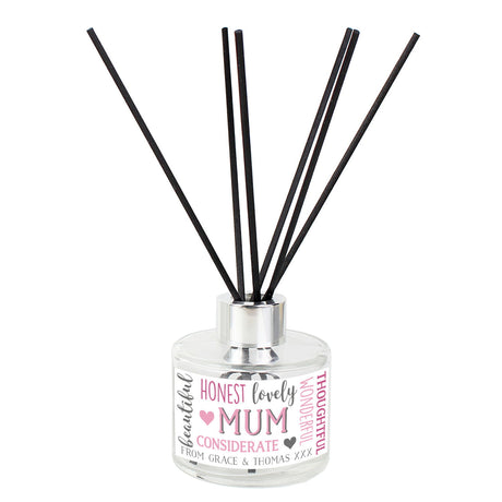 Personalised Mum Reed Diffuser Gift: 3 - Reed Diffusers By Gift Moments