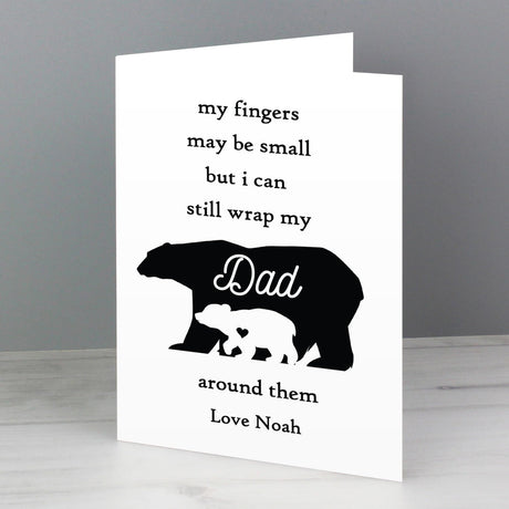 Personalised Fingers May Be Small Card - Greeting Cards at Gift Moments