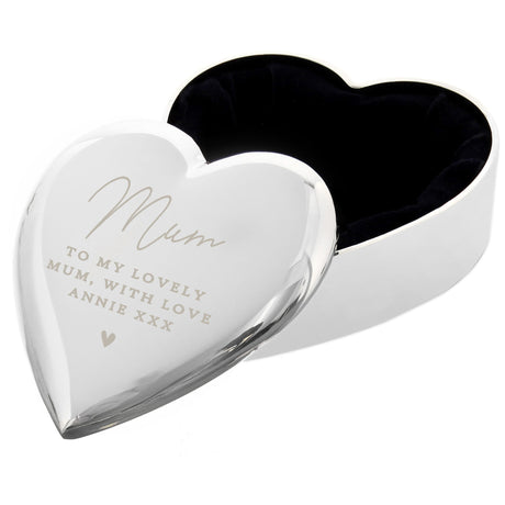 Personalised Name and Message Heart Trinket Box - Trinket Boxes at Gift Moments