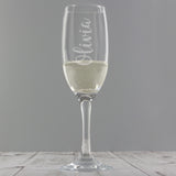 Engraved Personalised Prosecco Flute: 3 - Champagne Flutes By Gift Moments