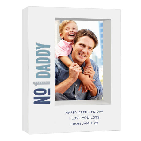 Personalised No.1 5x7 Box Photo Frame - Photo Frames at Gift Moments