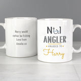 Personalised No.1 Angler Mug - Mugs at Gift Moments