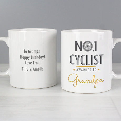 Personalised No.1 Cyclist Mug - Mugs at Gift Moments