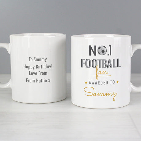 Personalised No.1 Football Fan Mug - Mugs at Gift Moments