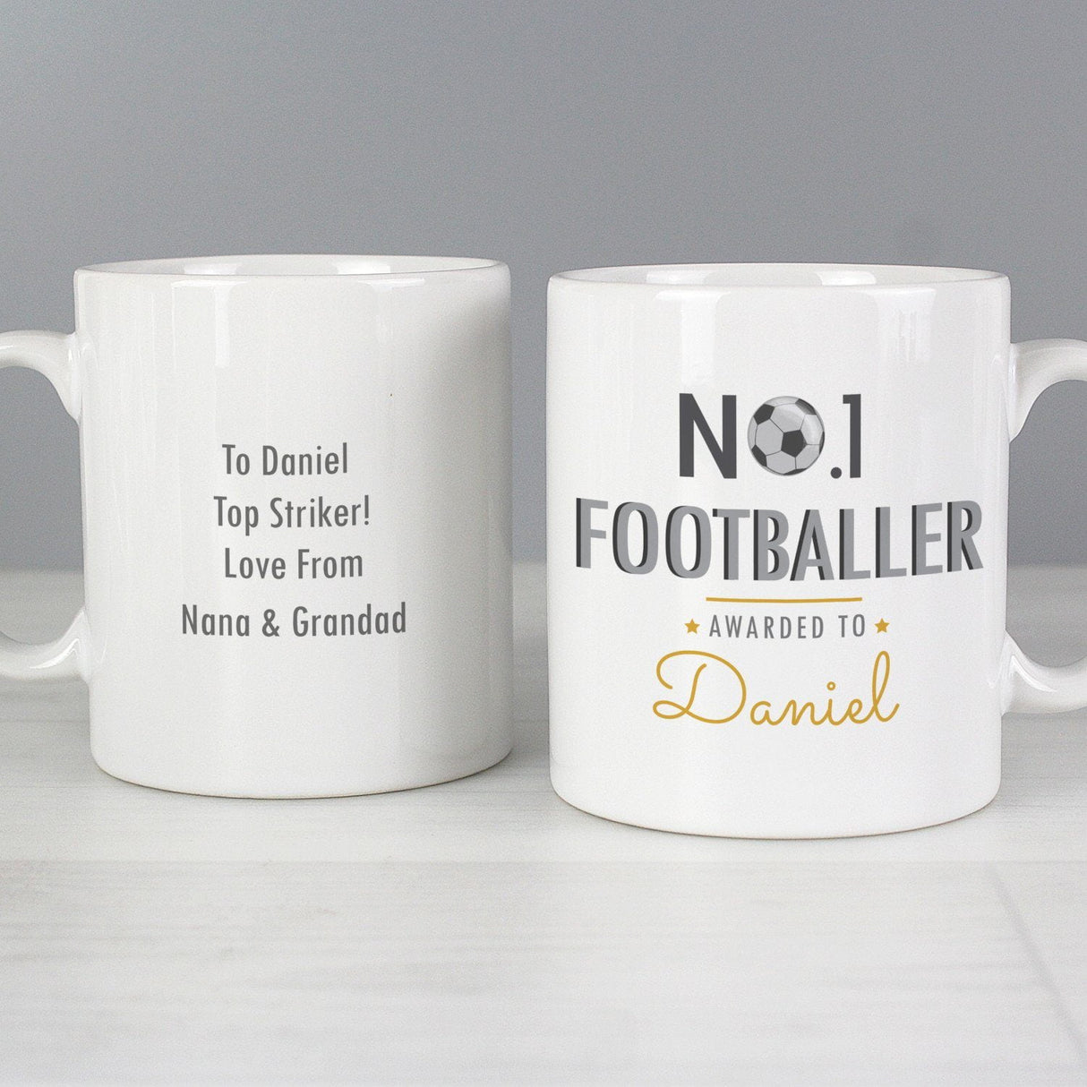 Personalised No.1 Footballer Mug - Mugs at Gift Moments