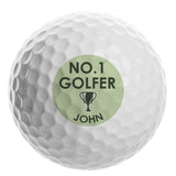 Personalised No.1 Golfer Golf Ball: 4 - Golf Balls By Gift Moments