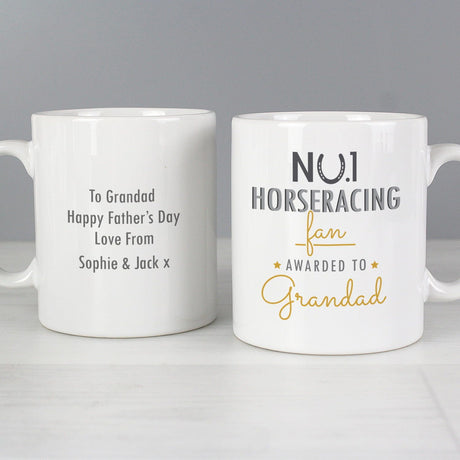 Personalised No.1 Horseracing Fan Mug - Mugs at Gift Moments