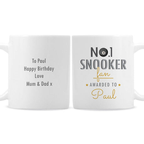 No.1 Snooker Fan Mug - Gift Moments